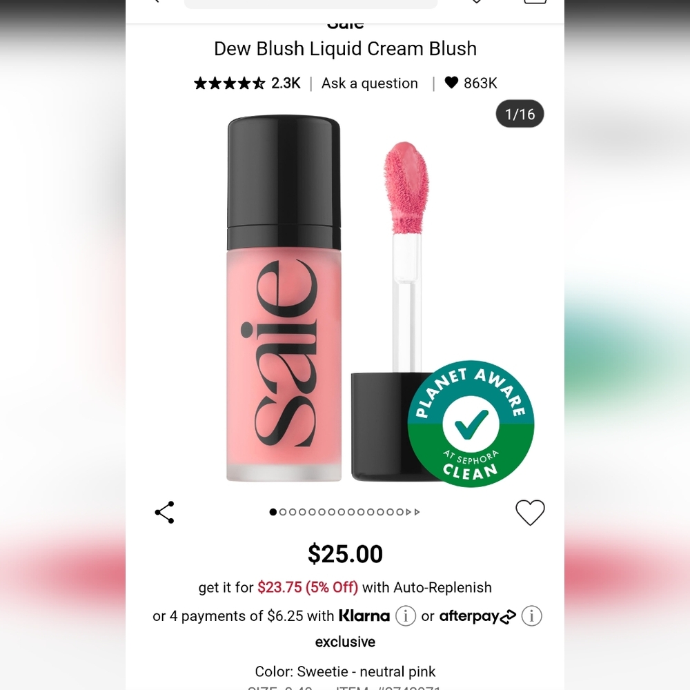 Saie Dew Blush - Sweetie